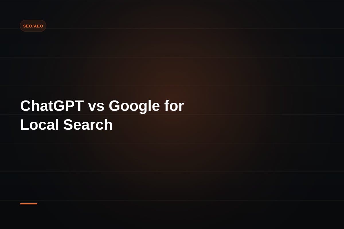 ChatGPT Is Replacing Google for Local Business Search. Is Your Business Showing Up?